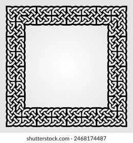 Vintage, Celtic Style frame isolated. Vector illustration