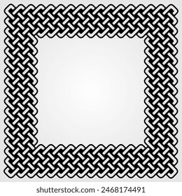 Vintage, Celtic Style frame isolated. Vector illustration