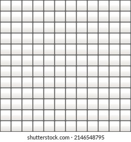 Vintage ceramic kitchen tiles. Retro inspired seamless white tiles pattern. Kitchen and bathroom wall design.