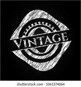 Vintage chalk emblem