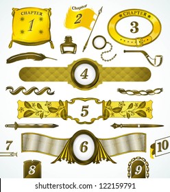 vintage chapter dividers and elements