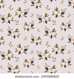 Vintage Charm Endless Florals Versatile Seamless Pattern for Design Floral Pattern with Timeless Appeal Floral Flourish Seamless Vector Pattern for Any Project 