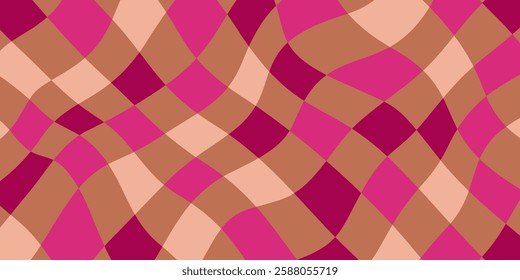 Vintage checkered pink background. Suitable for your design project