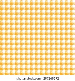 vintage checkered table cloth background colored yellow