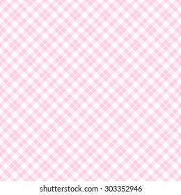 vintage checkered table cloth background colored pink
