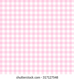 vintage checkered table cloth background colored pink