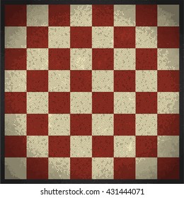 Vintage chess board background - Vector illustration