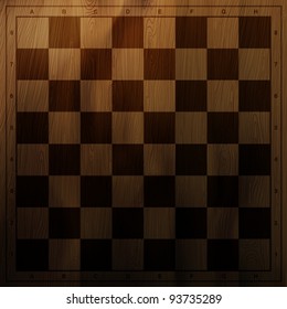 Vintage chess board background. Vector illustration, EPS10