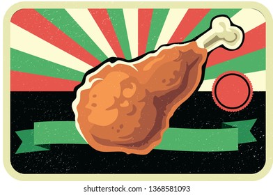 Vintage chiken leg