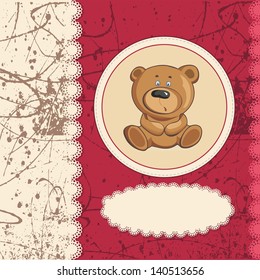 Vintage children card