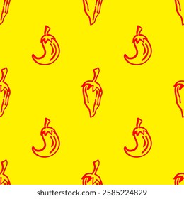vintage chili background. pepper pattern background. chili doodle pattern background. hot chili pattern background.