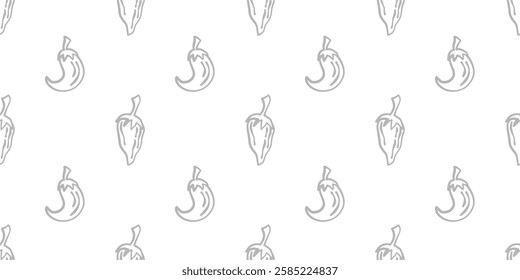 vintage chili background. pepper pattern background. chili doodle pattern background. hot chili pattern background.