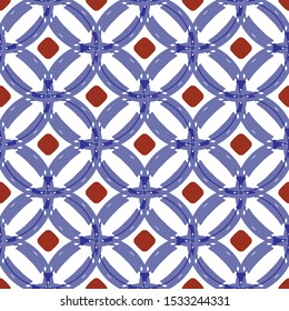 vintage Chinese pattern, tiled design 
colorful patchwork Turkish style, decorative porcelain Portugal ornament. Moroccan background, pottery folk print, Spanish tableware, Chinaware seamless decor.
