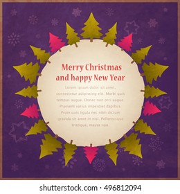 Vintage Christmas background with space for text