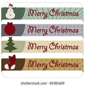 Vintage Christmas Banners