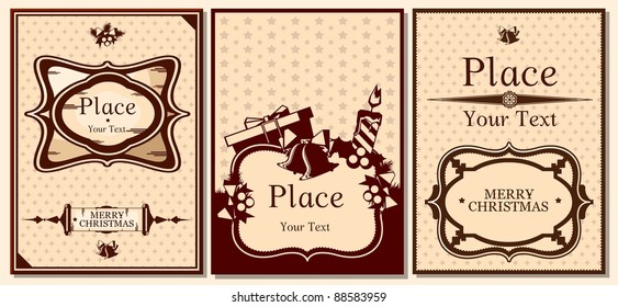 Vintage christmas card set