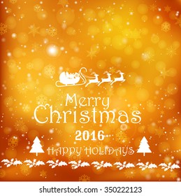 Vintage Christmas card with sleigh Christmas / Christmas background with sleigh Christmas / Christmas greeting card Celebration background with sleigh Christmas
