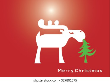 Vintage Christmas Card - Vector