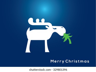 Vintage Christmas Card - Vector