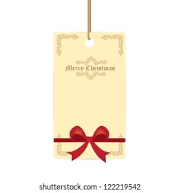 Vintage Christmas card . vector christmas card with greeting text