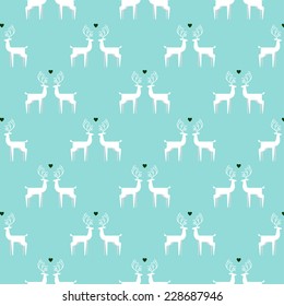 Vintage Christmas colors seamless pattern background for greeting card