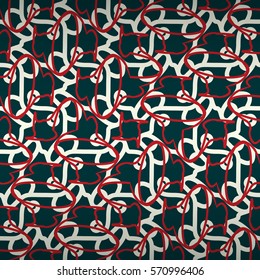 Vintage Christmas decorative seamless pattern in soap bubbles style.