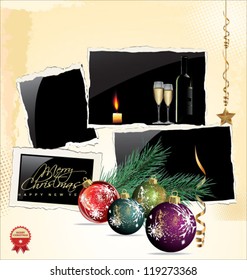 Vintage christmas frame