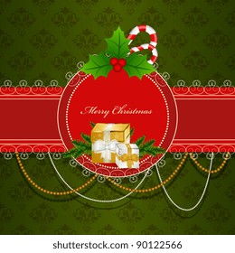 Vintage christmas frame