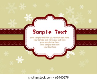 Vintage Christmas frame design