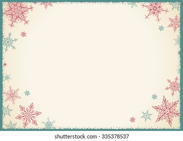 Vintage Christmas Frame - Illustration
Vector Illustration Of Old-Styled Winter Background