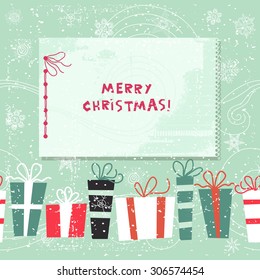 Vintage Christmas invitation card