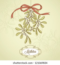 Vintage Christmas Mistletoe