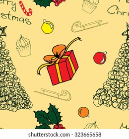 Vintage christmas pattern