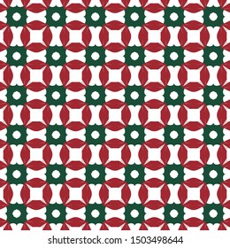 Vintage christmas pattern in retro 80s style. Textile fashionable retro design in the style of the eighties.