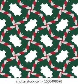 Vintage christmas pattern in retro 80s style. Textile fashionable retro design in the style of the eighties.