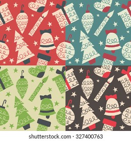 Vintage Christmas Patterns - pattern swatches included