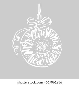 vintage christmas postcards with lettering