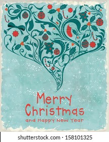 Vintage Christmas poster design