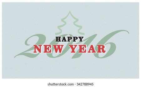 Vintage christmas sign text. Vector retro Christmas card