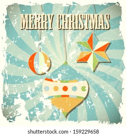 vintage christmas theme, vector illustration, eps 10, with transparency