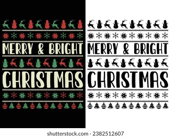 Vintage Christmas Tshirt Design Bundle