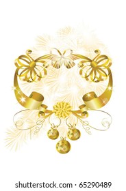 Vintage Christmas wreath made from snowflakes