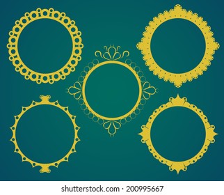 Conjunto de marco circular de Antiguas