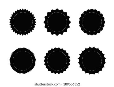 vintage circle  labels