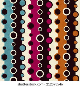 vintage circle seamless pattern