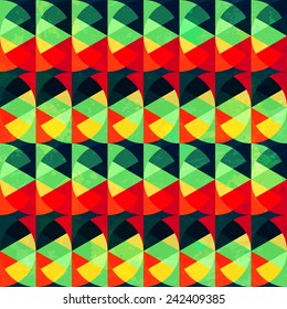 vintage circle seamless pattern