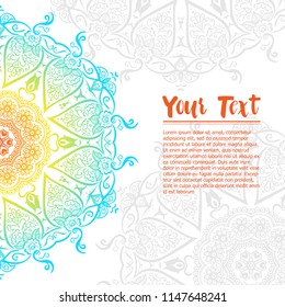 Vintage circular pattern of indian