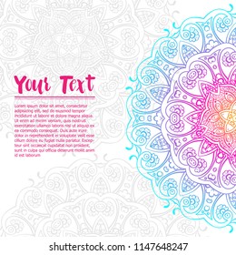 Vintage circular pattern of indian