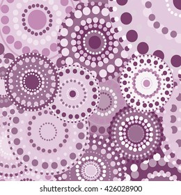 vintage circular retro ornament vector background pink