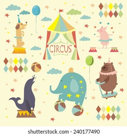 Vintage Circus Animals